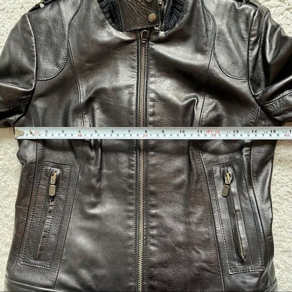 Mackage Jenny leather bomber  jacket - Picture 15 of 16